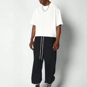 Men's Decorative Line Fitted Short Sleeve T-Shirt