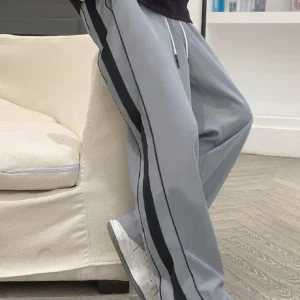Men Contrast Side Seam Pants