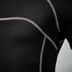 Men's Decorative Line Fitted Short Sleeve T-Shirt