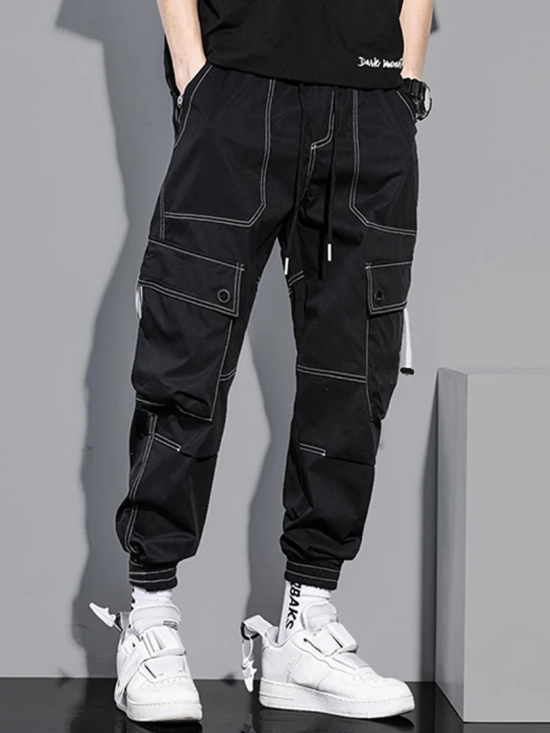 Top-Stitching Slant Pocket, Vacation Baggy