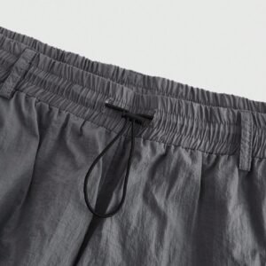 Avant Drawstring Waist Pocket Pleated Baggy Pants