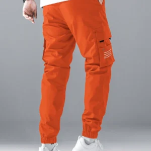 Flap Pocket Side Drawstring Waist