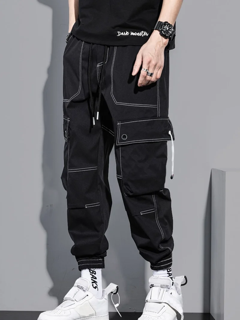 Top-Stitching Slant Pocket, Vacation Baggy