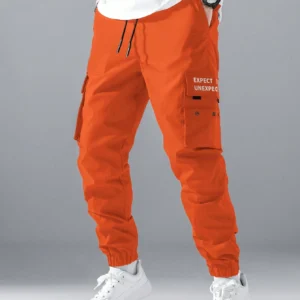 Flap Pocket Side Drawstring Waist