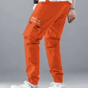 Flap Pocket Side Drawstring Waist