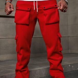 Fashionable Multi-Pocket Sweatpants
