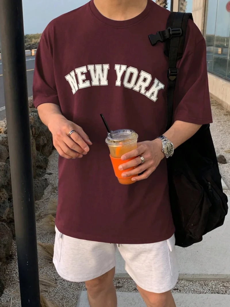 Summer Casual Short Sleeve T Shirt With Letter Print