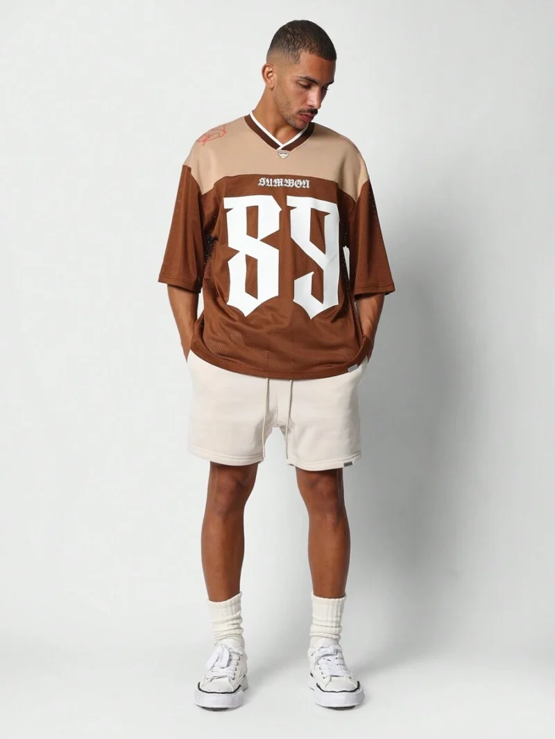 Oversized Fit Color Block Baller Tee