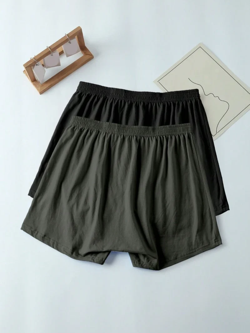 Loose Fit Boxer Briefs High Waist
