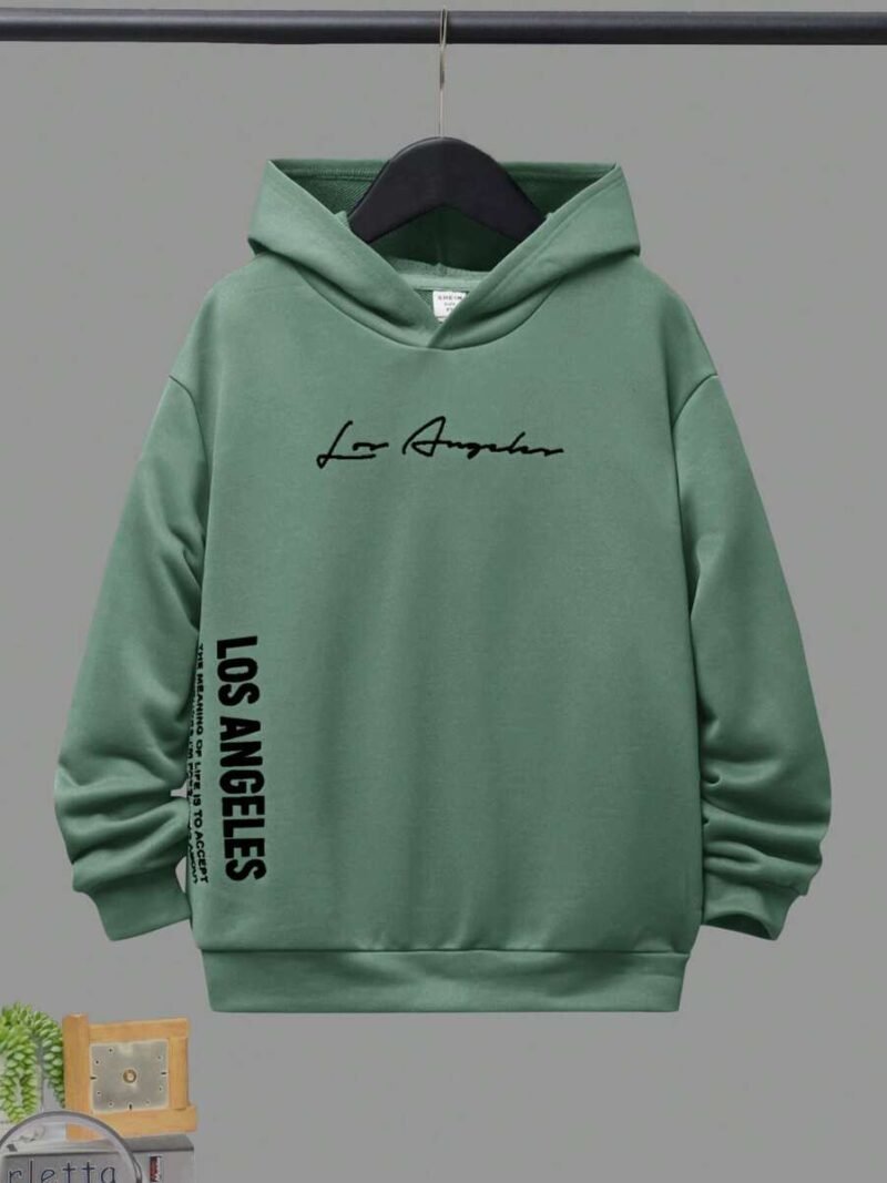 Letter Graphic Hooded Sweatshirt