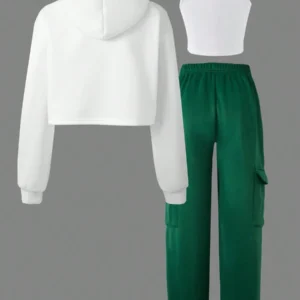 Casual Thickened Set Knit Letter Print