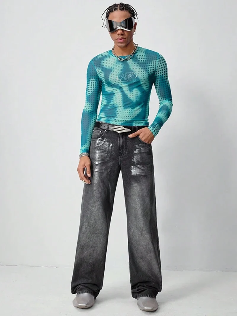 Casual Compression Mesh Long Sleeve
