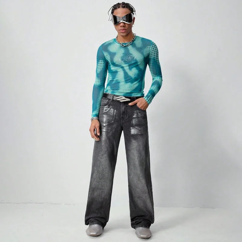 Casual Compression Mesh Long Sleeve