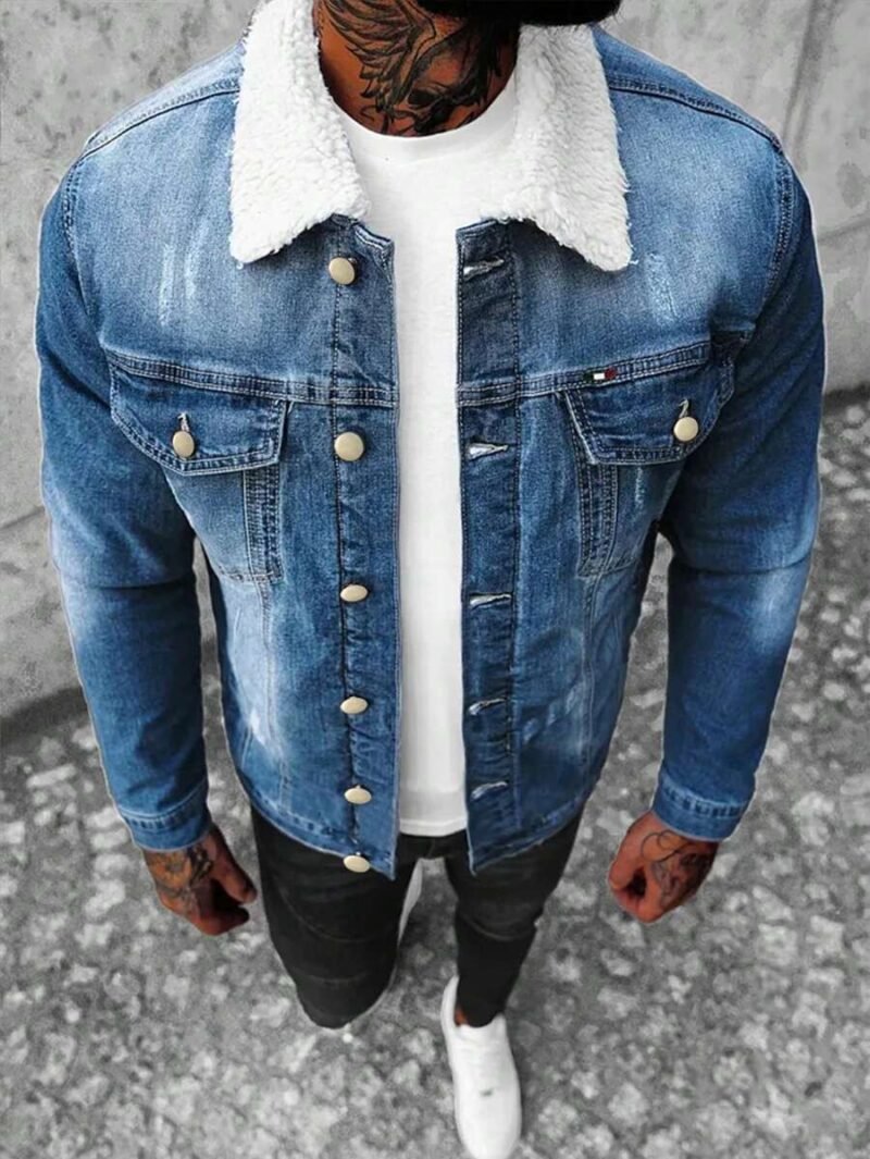 American Style Denim Jacket Autumn Winter