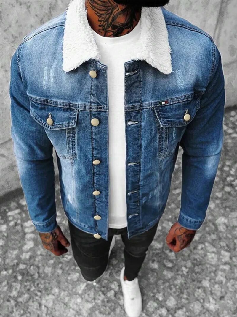 American Style Denim Jacket Autumn Winter