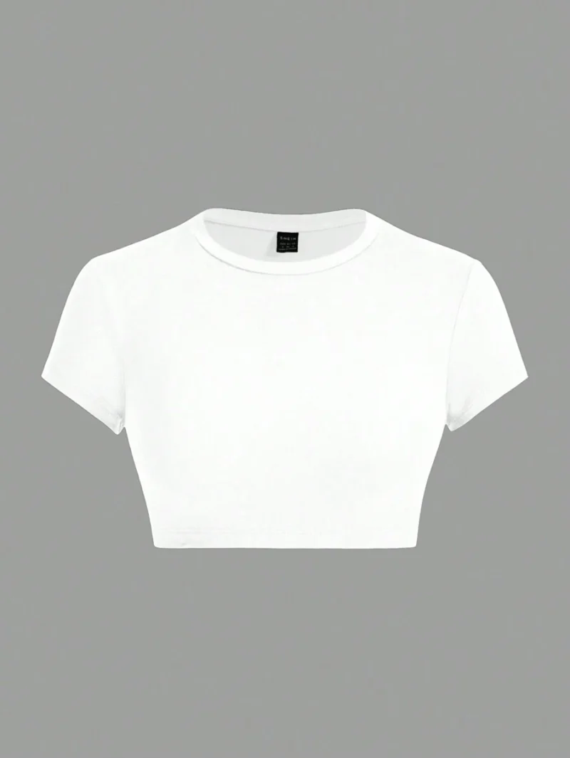 Casual Fitted Women T Shirt Simple