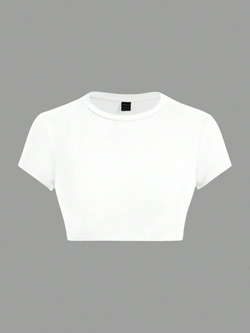 Casual Fitted Women T Shirt Simple