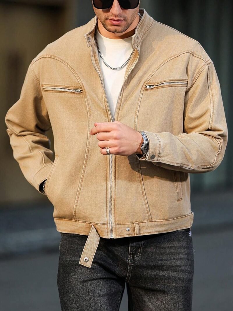 Casual Distressed Denim Jacket
