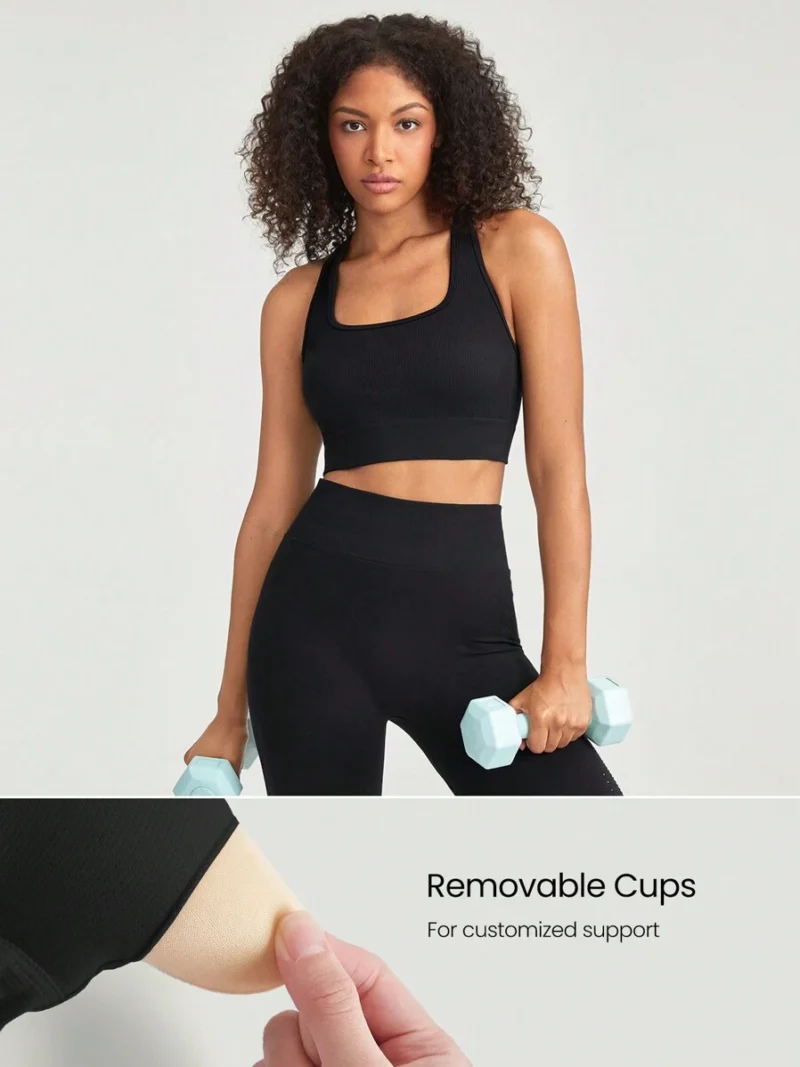 Seamless Wild Racerback Sports Bra Gym