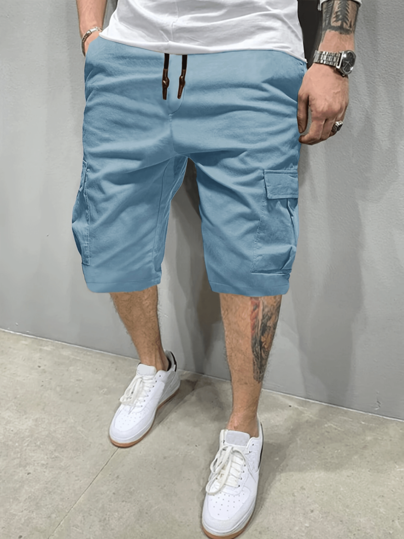Casual Mult Pocket Drawstring Waist