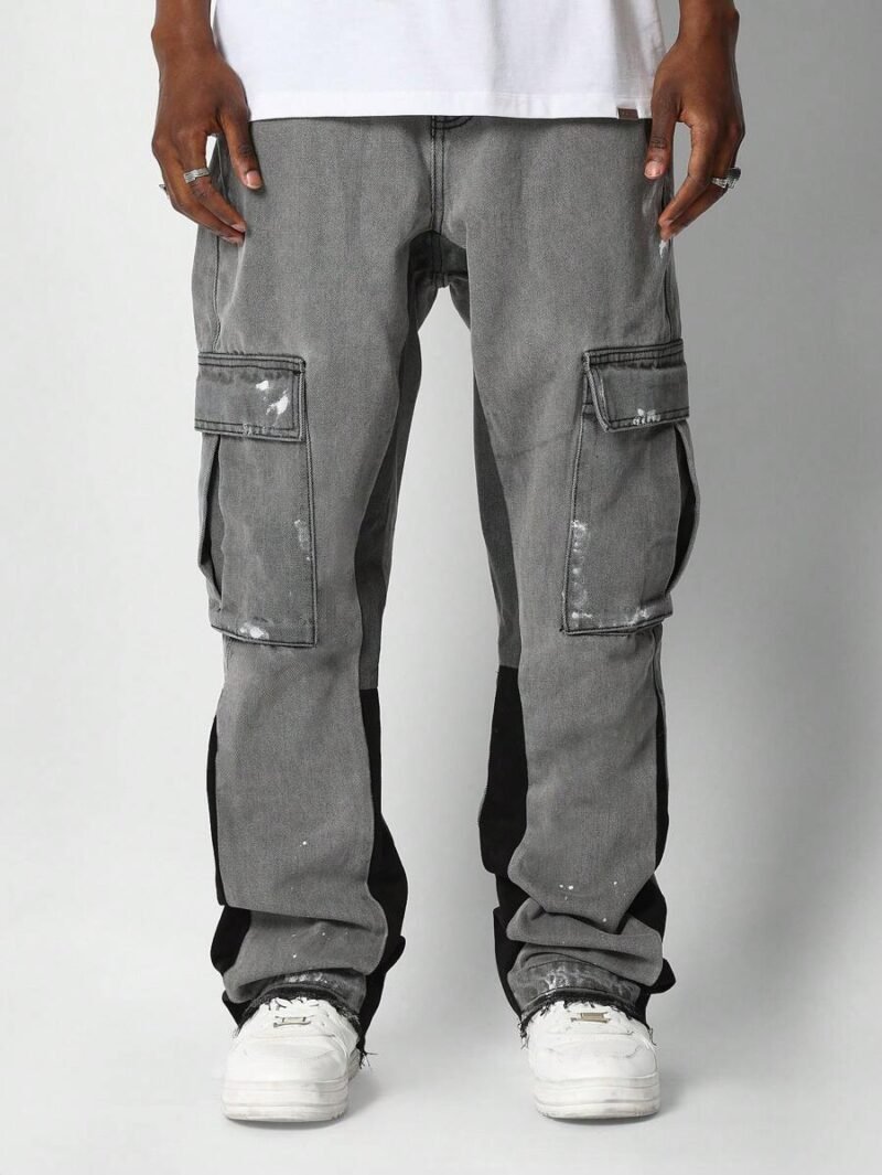 SUMWON Flare Fit Cargo Jean