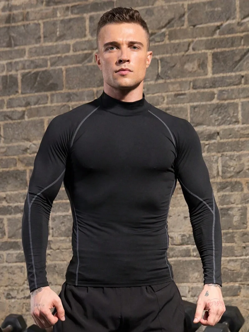 Stand Collar Raglan Long Sleeve