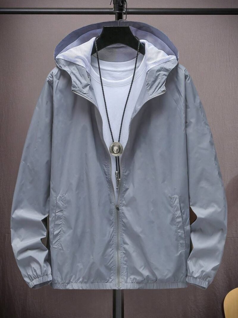 Zip Up Hooded Jacket Without Tee