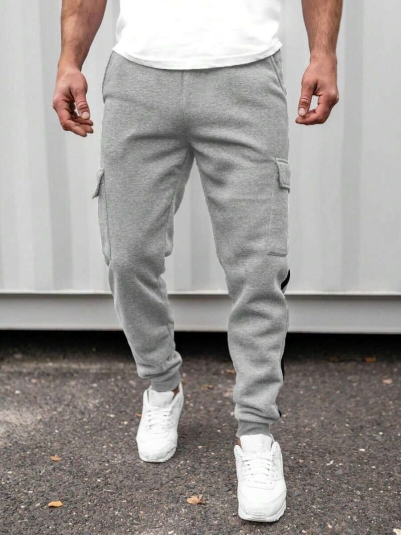Colorblock Cargo Jogger Pants