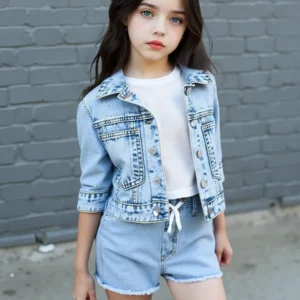 Casual & Versatile Washed Denim Short Jacket