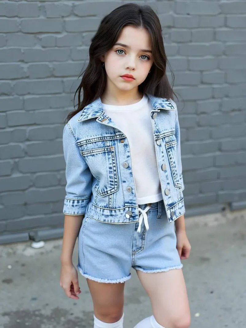 Casual & Versatile Washed Denim Short Jacket