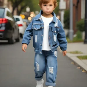 Casual Chic Distressed Denim Jacket