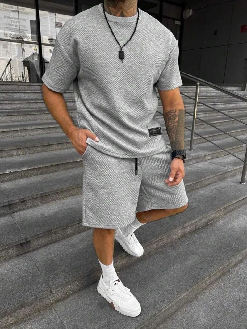 Summer Leisure Solid Texture Shorts