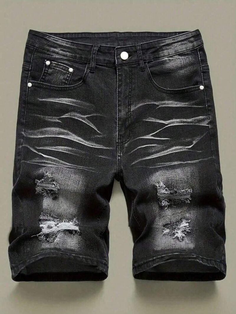 Fashionable Stretchy Slim Fit Denim Shorts