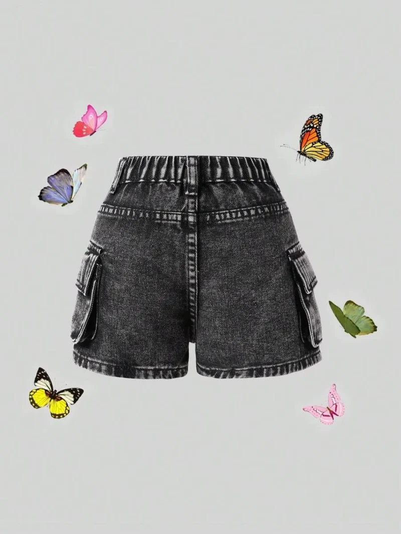 Cargo Multiple Pocket Cute & Denim Shorts