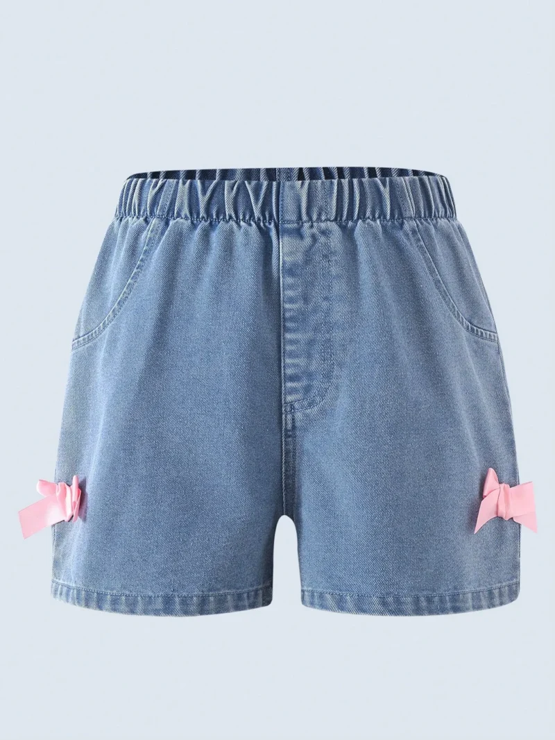 Versatile Bow Side Decor Shorts