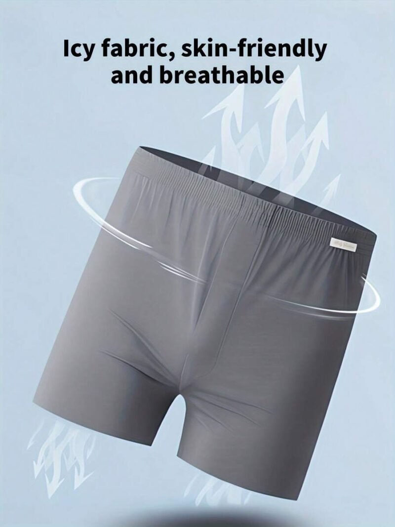 Ice Silk Boxer Shorts Loose Comfortable