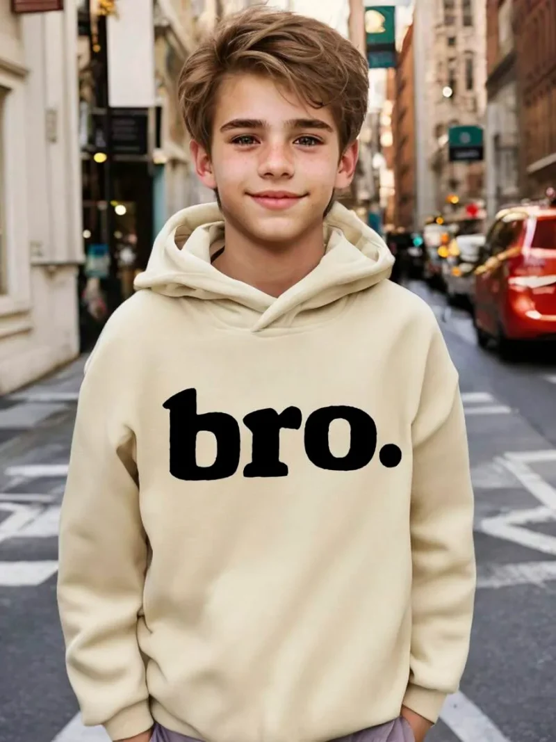 Minimalist Letter Slogan Basic Hoodie Sweatshirt