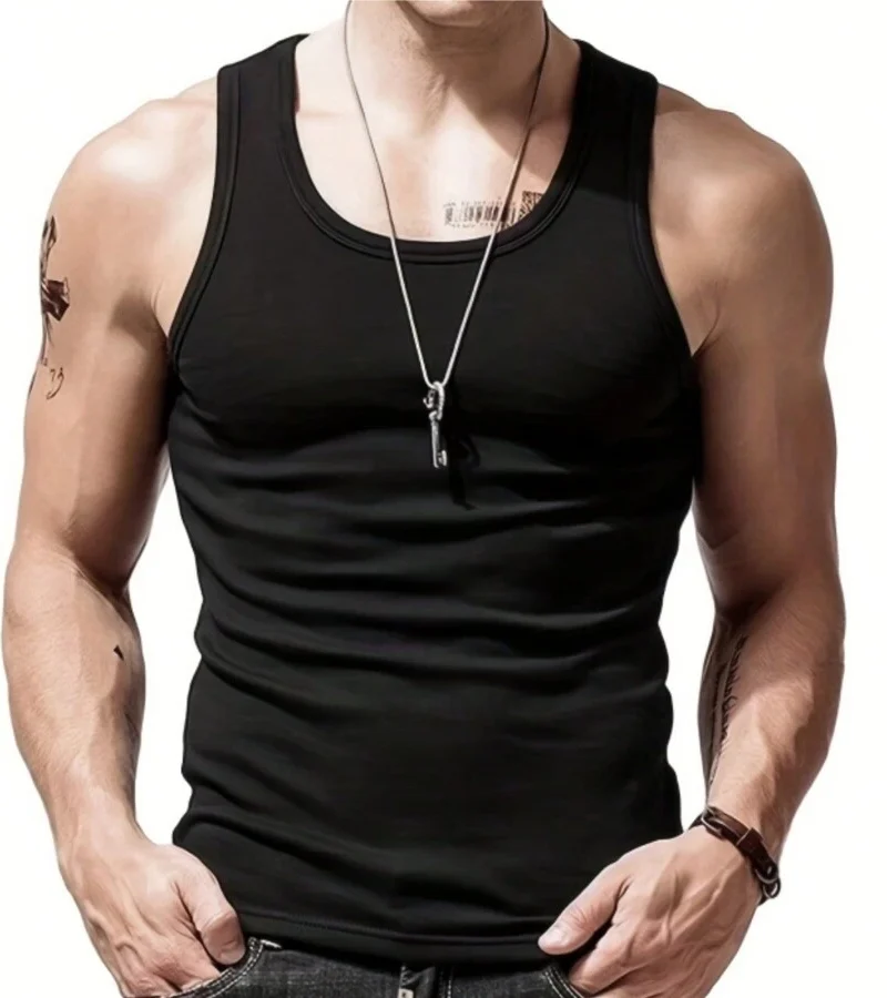 Sleeveless  Slim Fit Moisture Wicking Gym Tank Top