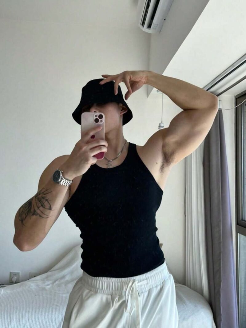 Vintage Ribbed Muscle Sleeveless Shirt