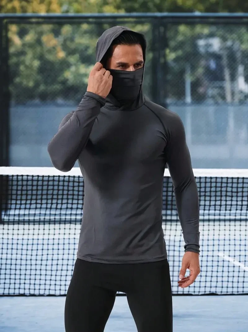 Slim Fit Balaclava Hoodie Long Sleeve