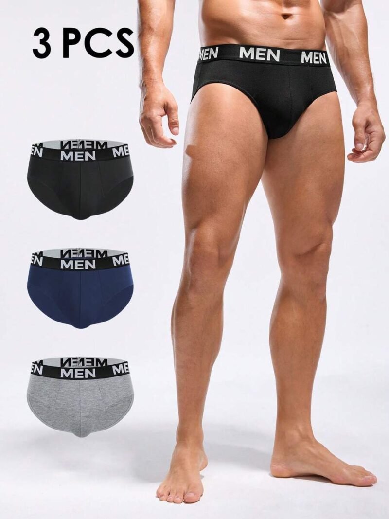 Triangle Underwear With Letter Weaved Band