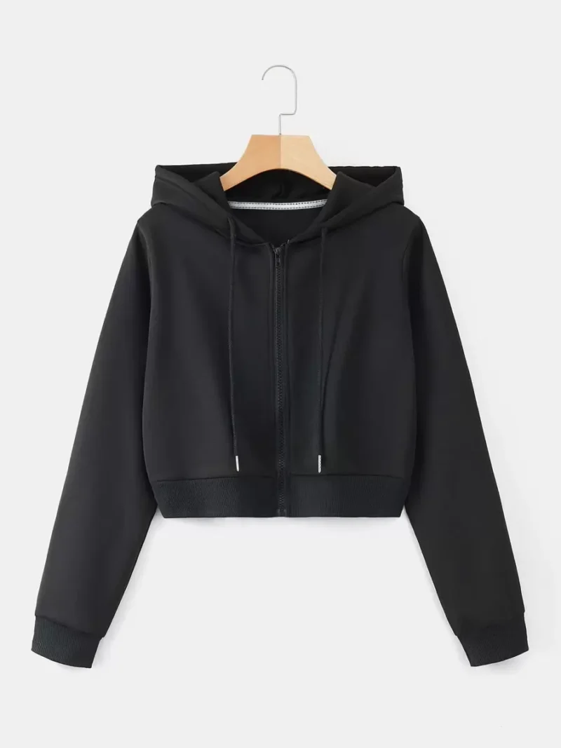 Drawstring Thermal Hoodie Long Sleeve Tops