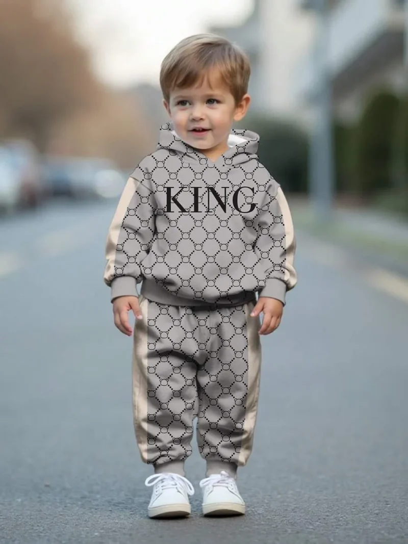 Casual Loose Soft Knit Hoodie Sweatsuit Set