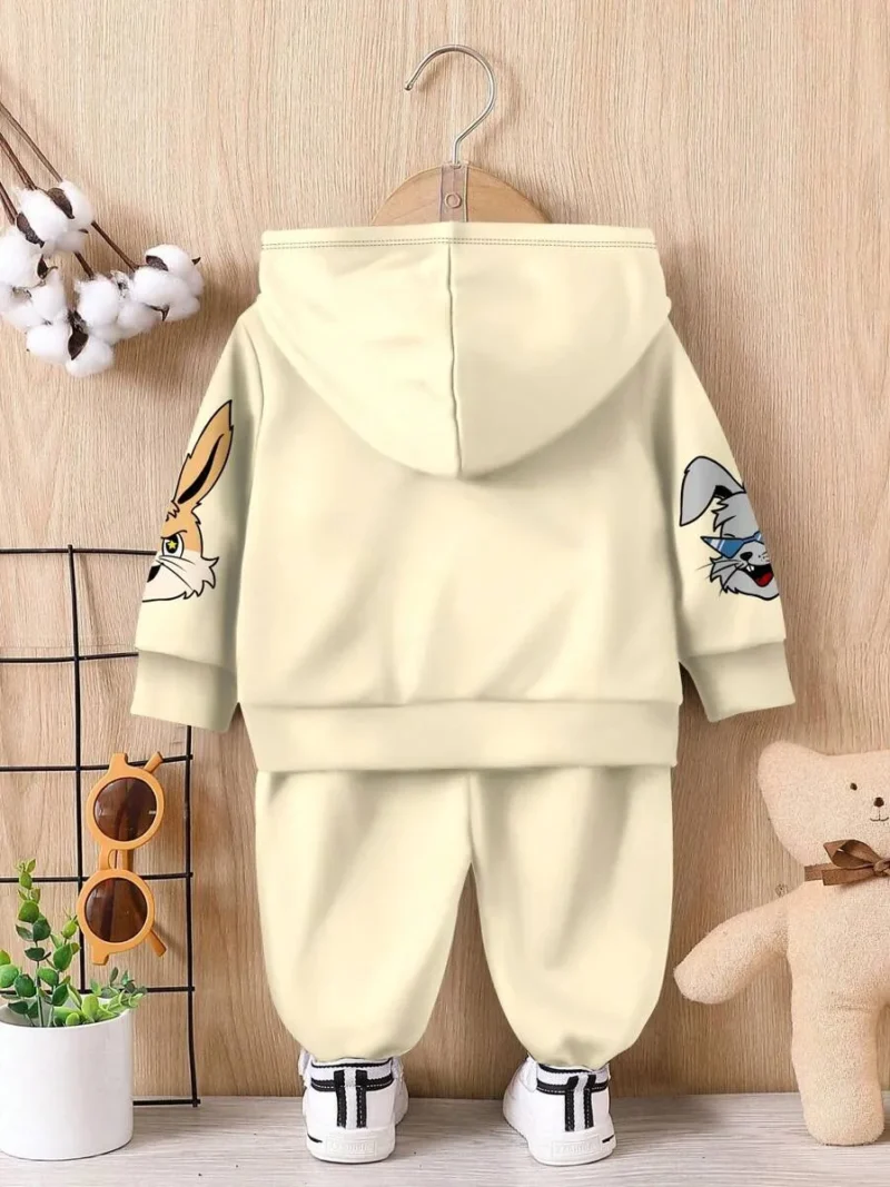 Classic Cute Bunny Puppy Animal Graphic Print Tracksuit