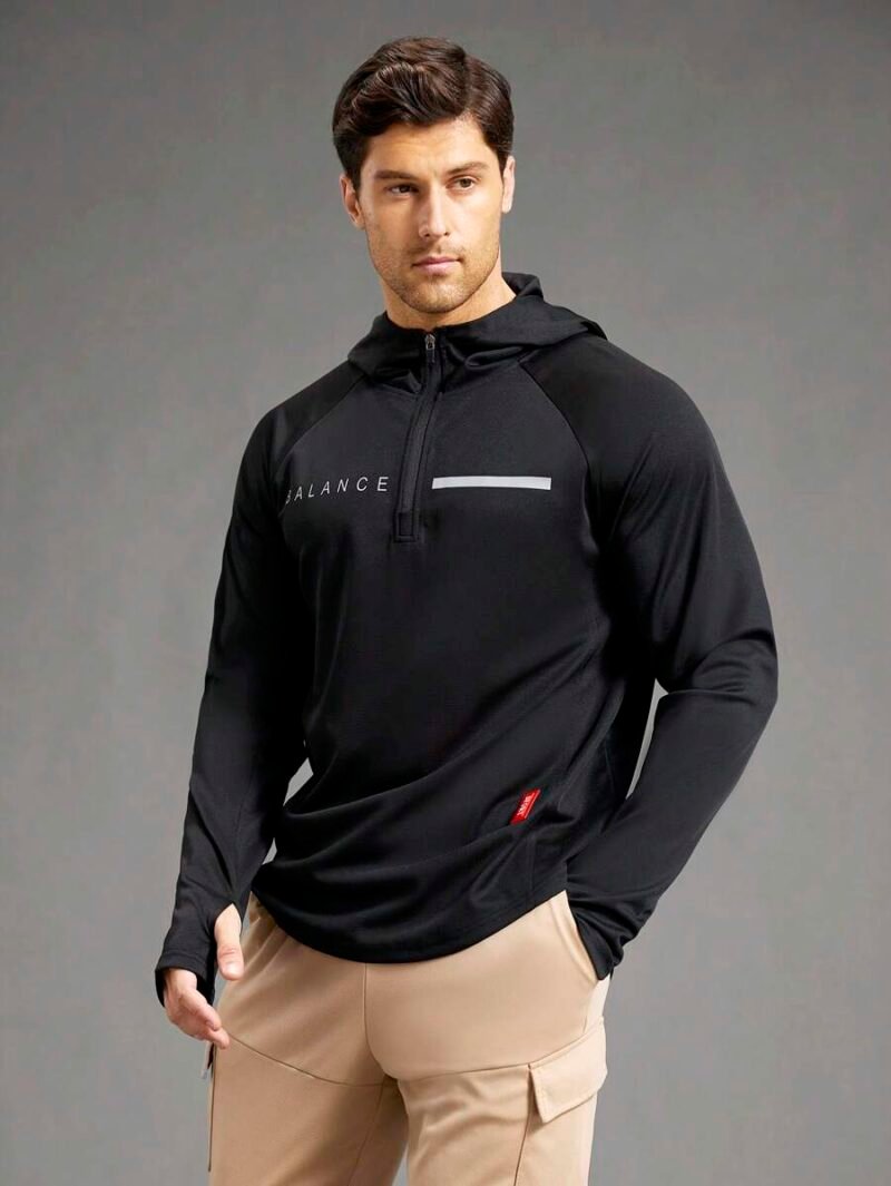 Casual Minimalist Style Pullover Hoody