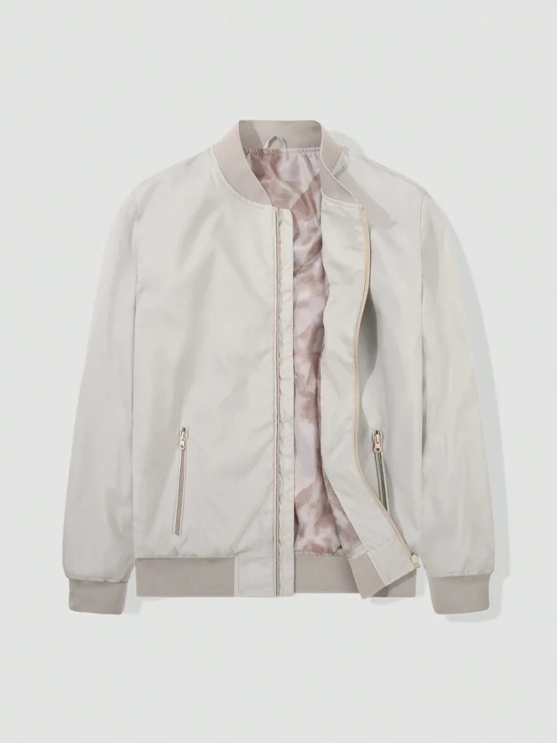 Zip Up Bomber Jacket
