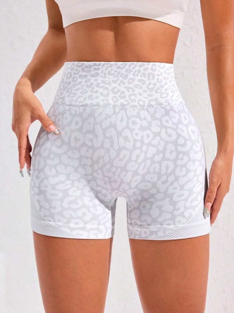 Leopard Jacquard High Waist Seamless