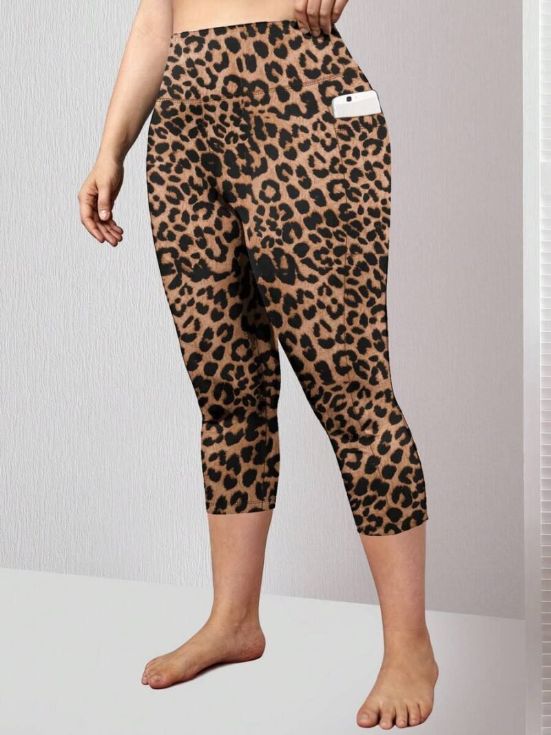 Leggings With Pockets High Waist Cropped