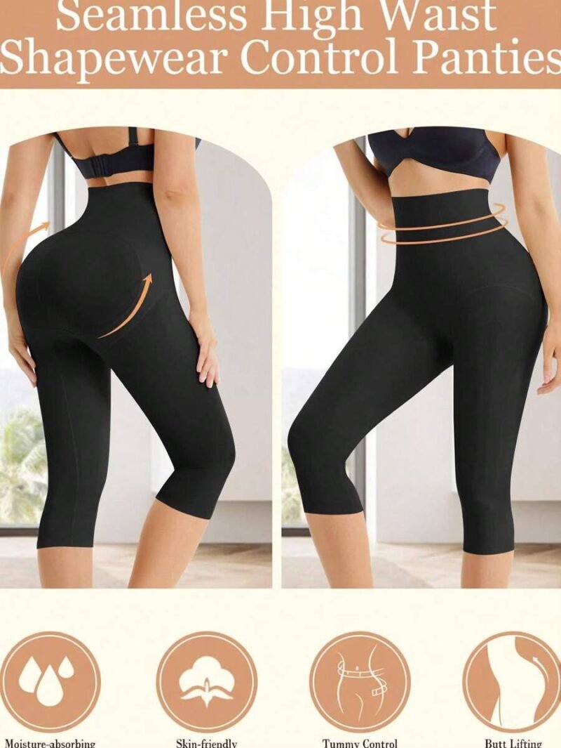 Seamless High Waist Shapewear Capri Leggings