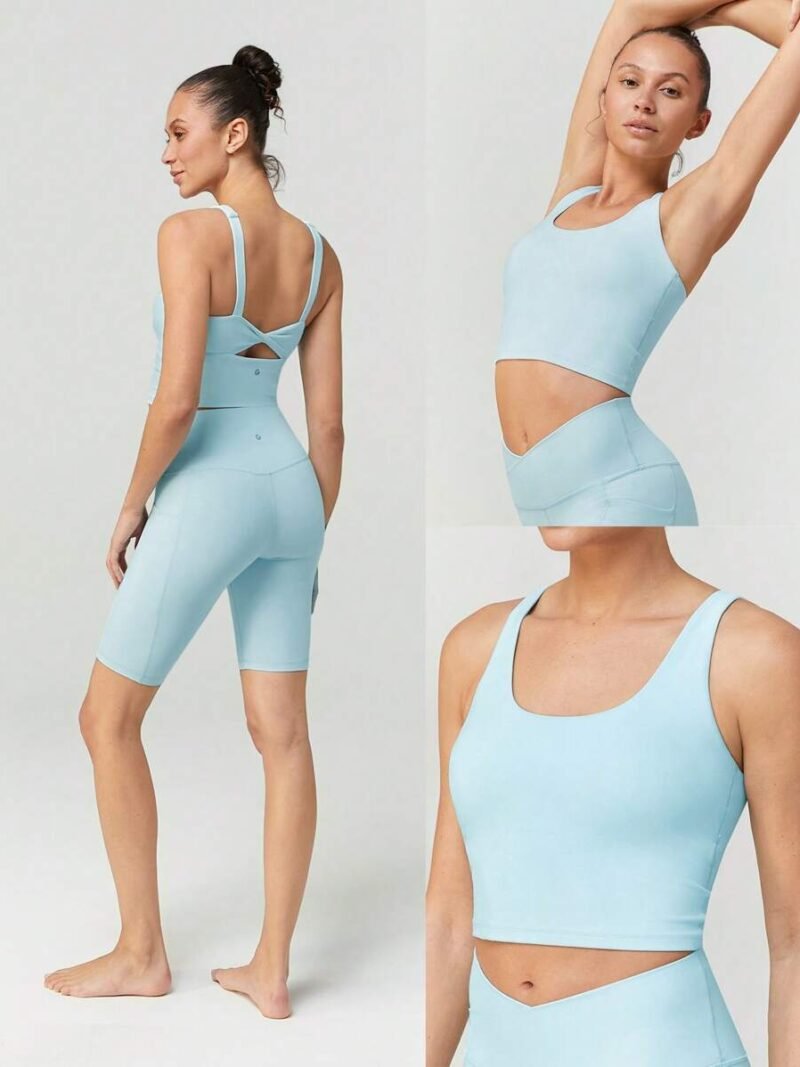 Twist Back Sports Tank Top